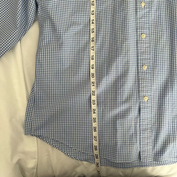 Ralph Lauren Polo Mens Button Shirt Gingham Check Blue Pony Preppy Sz XL - Picture 4 of 7